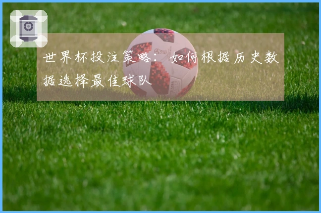 世界杯投注策略：如何根据历史数据选择最佳球队